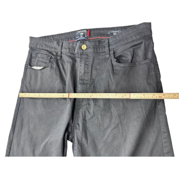 Dockers Mens Black Straight-Fit Pants W36 L29 Cotton Blend - Picture 11 of 15